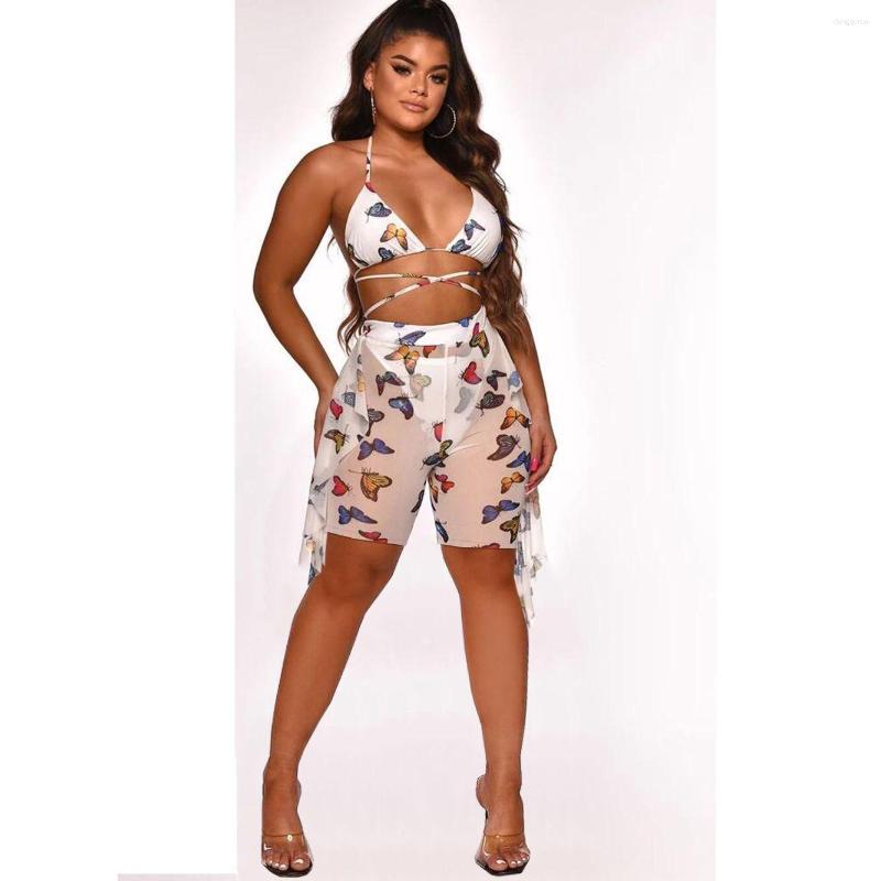 Women' Tracksuits Felyn 2023 Quality 3 Pcs Women Set Print 2 Bikini And Shorts Beach Lounge Outfits, Green
Women' Tracksuits Felyn 2023 Quality 3 Pcs Women Set Print 2 Bikini And Shorts Beach Lounge Outfits, Green