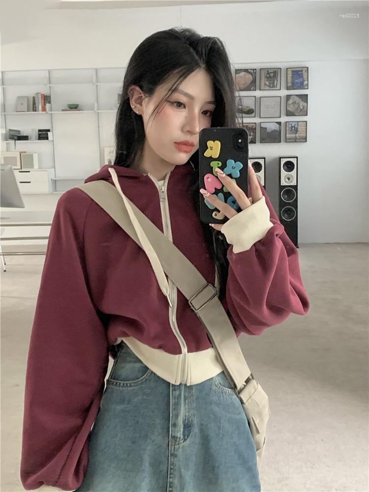 Women's Jackets Drawstring Vintage Women Hoody 2023 Spring Zipper Contrast Color Patchwork Jacket Loose Casual Long Sleeve Arajuku Fashion, Blue
Women's Jackets Drawstring Vintage Women Hoody 2023 Spring Zipper Contrast Color Patchwork Jacket Loose Casual Long Sleeve Arajuku Fashion, Blue