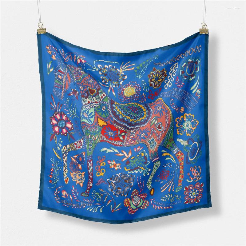 Scarves 53 53CM Women Multicolored Horse Head Print Trim Luxury Twill Silk Square Scarf Headscarf Lady Hair Hand Wrist Foulard Hijab
Scarves 53 53CM Women Multicolored Horse Head Print Trim Luxury Twill Silk Square Scarf Headscarf Lady Hair Hand Wrist Foulard Hijab