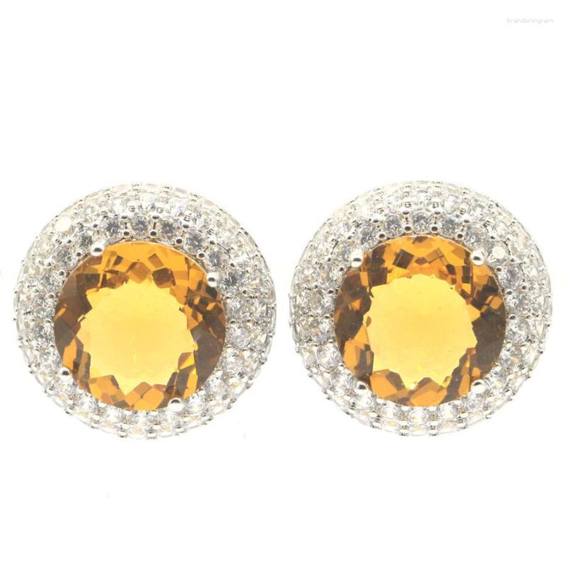 Stud Earrings 20x20mm Delicate Fine Cut Golden Citrine Smoky Topaz White CZ Wedding Daily Wear Gift Silver
Stud Earrings 20x20mm Delicate Fine Cut Golden Citrine Smoky Topaz White CZ Wedding Daily Wear Gift Silver
