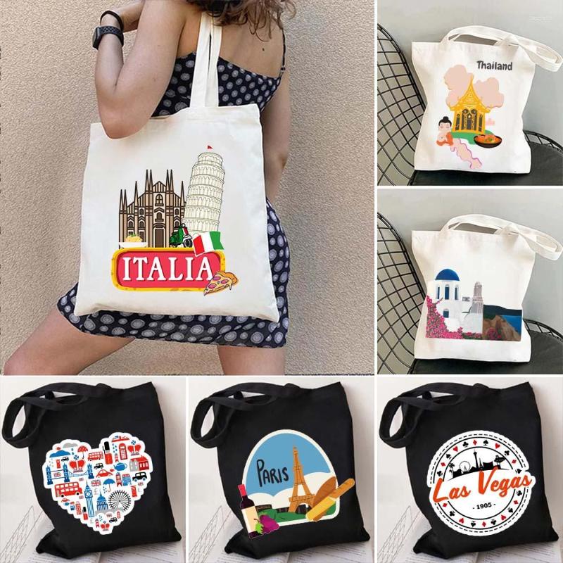 Evening Bags Thailand London Amsterdam Las Vegas Pisa Stamp Italy Denmark Skyline Parisian Santorini Alpine Cotton Canvas Totes Handbags
Evening Bags Thailand London Amsterdam Las Vegas Pisa Stamp Italy Denmark Skyline Parisian Santorini Alpine Cotton Canvas Totes Handbags