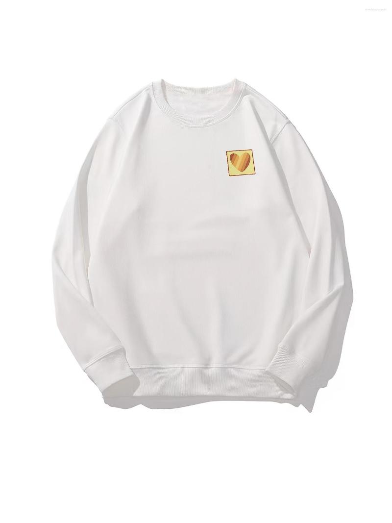 Men's T Shirts Sweatshirt Heavyweight Crew Neck Winter Casual With Small Yellow Love Square Graphic, White
Men's T Shirts Sweatshirt Heavyweight Crew Neck Winter Casual With Small Yellow Love Square Graphic, White