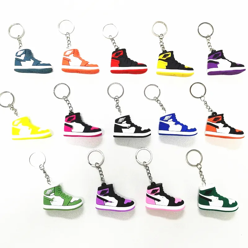 14 Colors Designer Mini 3D Sneaker Keychain Men Women Kids Key Ring Gift Shoes Keychains Handbag Chain Basketball Keychain Silicone
14 Colors Designer Mini 3D Sneaker Keychain Men Women Kids Key Ring Gift Shoes Keychains Handbag Chain Basketball Keychain Silicone