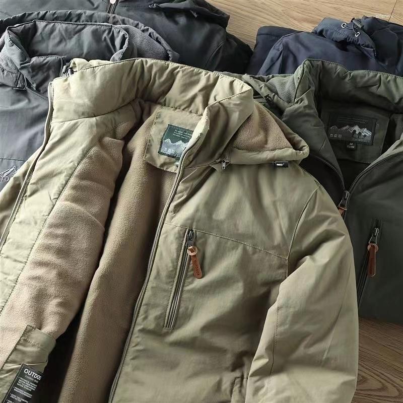 Men's Jackets Military Bomber Fleece Jacket Men Autumn Winter Thick Warm Casual Hooded Coats Waterproof Windproof Thermal Flight Army Parkas, Khaki
Men's Jackets Military Bomber Fleece Jacket Men Autumn Winter Thick Warm Casual Hooded Coats Waterproof Windproof Thermal Flight Army Parkas, Khaki