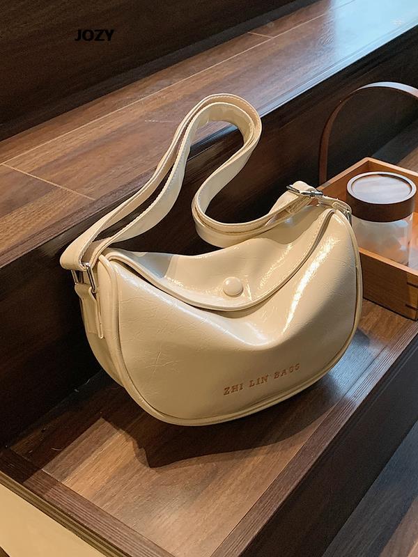 Evening Bags Casual And Simple Style Luxury Design Shoulder Summer Fashion Versatile Saddle Crossbody For Women 2023 Leather Purses, Beige
Evening Bags Casual And Simple Style Luxury Design Shoulder Summer Fashion Versatile Saddle Crossbody For Women 2023 Leather Purses, Beige