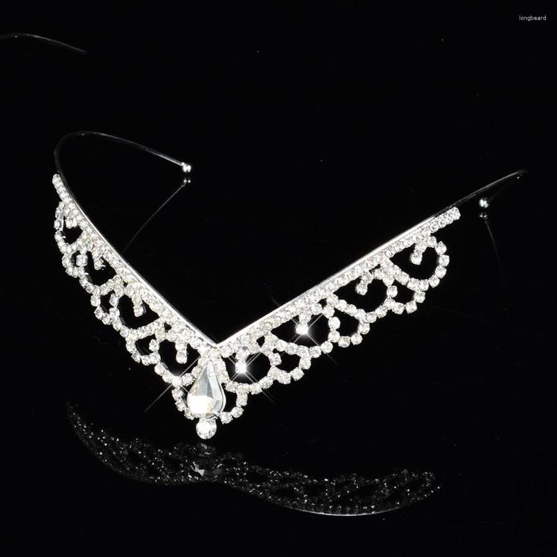 Hair Clips Girls Show V Shape Band Bride Metal Tiaras Headband Bridal Bridesmaid Wedding Party Accessiories Forehead Jewelry Headdress
Hair Clips Girls Show V Shape Band Bride Metal Tiaras Headband Bridal Bridesmaid Wedding Party Accessiories Forehead Jewelry Headdress