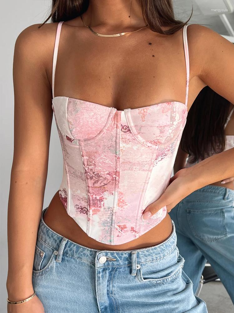 Women' Tanks Townlike Print Slim Corset Nightclub Sexy Party Crop Top Women Spaghetti Strap Waist Wrap 2023 Summer Streetwear, Blue
Women' Tanks Townlike Print Slim Corset Nightclub Sexy Party Crop Top Women Spaghetti Strap Waist Wrap 2023 Summer Streetwear, Blue