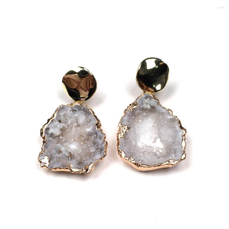 Dangle Earrings Wholesale Stud Jewelry Handmade Nature Stone Irregular Clear Hollow Quartz Earring Women
Dangle Earrings Wholesale Stud Jewelry Handmade Nature Stone Irregular Clear Hollow Quartz Earring Women