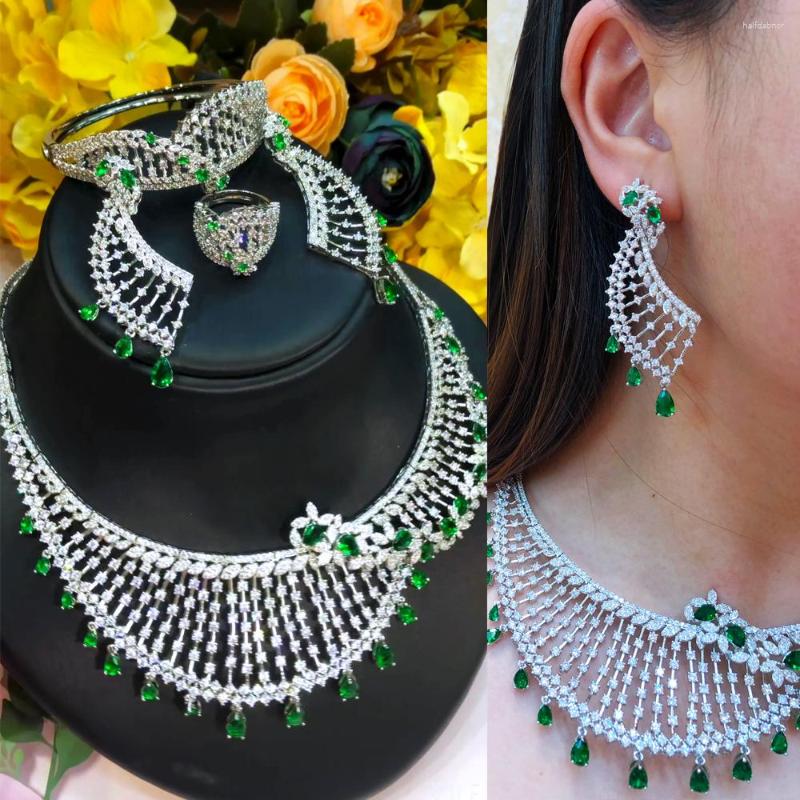 Necklace Earrings Set Missvikki Bling Sequins Luxury Africa Dubai For Women Wedding Party Zircon Bridal Jewelry, Picture shown
Necklace Earrings Set Missvikki Bling Sequins Luxury Africa Dubai For Women Wedding Party Zircon Bridal Jewelry, Picture shown