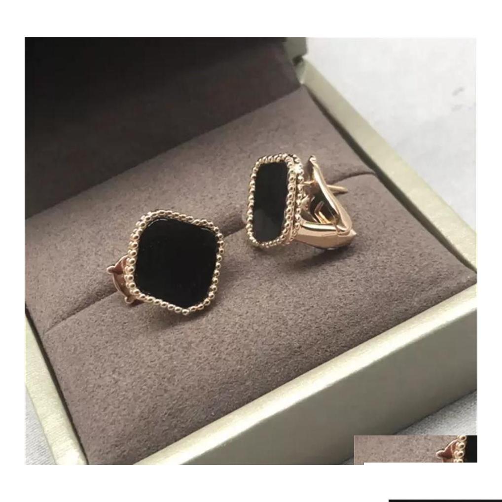 Stud Womens Earrings Fashion Earings Clover Stainless Elegant For Woman Classic 13 Color High Quality With Box249P Drop Delivery Dh4Bw
Stud Womens Earrings Fashion Earings Clover Stainless Elegant For Woman Classic 13 Color High Quality With Box249P Drop Delivery Dh4Bw