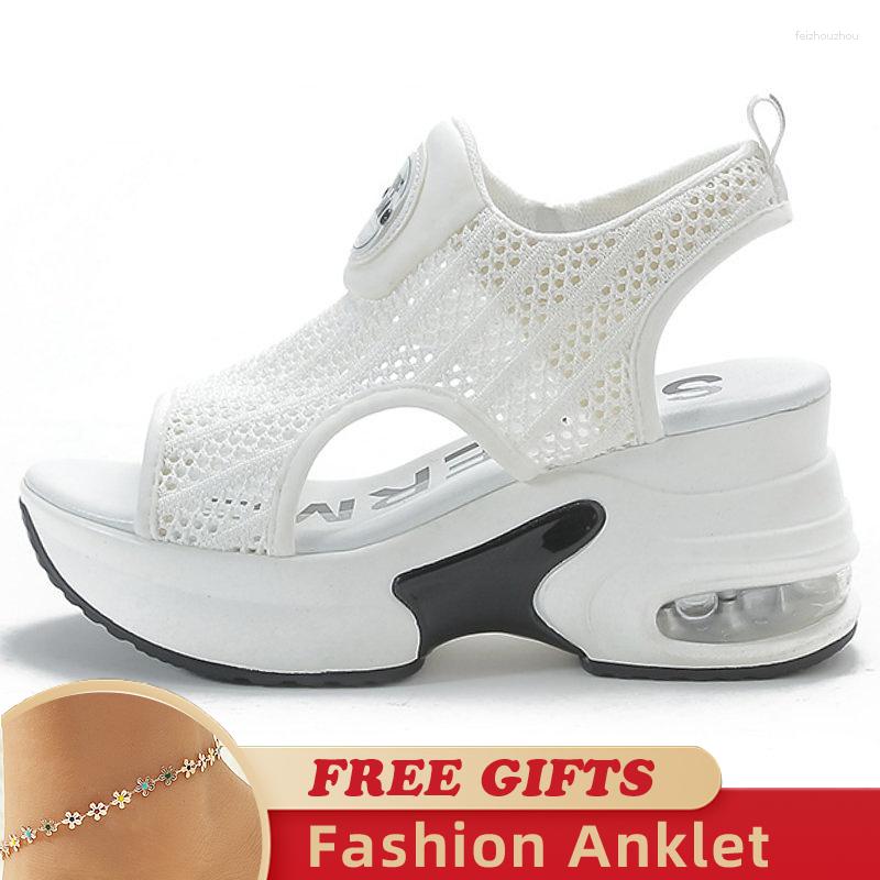 Sandals 8CM Air Mesh Breathable 2023 Young Women Elevator Shoes Famale Fashion Summer Peep Toe Platform Wedge Ladies, White
Sandals 8CM Air Mesh Breathable 2023 Young Women Elevator Shoes Famale Fashion Summer Peep Toe Platform Wedge Ladies, White