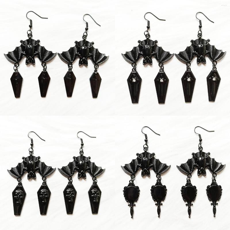 Dangle Earrings Gothic Black Coffin Bat For Women Cross Skull Charm Rock Fashion Jewelry Accessories Gift Earring
Dangle Earrings Gothic Black Coffin Bat For Women Cross Skull Charm Rock Fashion Jewelry Accessories Gift Earring