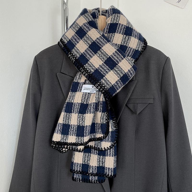 Scarves MoriBty Winter Plaid Scarf Women Luxury Design Korean Style Warm Neck Shawl Wraps Students Bufanda Clothing Accessories 2023 
Scarves MoriBty Winter Plaid Scarf Women Luxury Design Korean Style Warm Neck Shawl Wraps Students Bufanda Clothing Accessories 2023