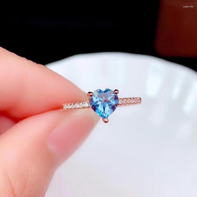 Cluster Rings Heart Style Blue Topaz Gemstone Ring For Women Real 925 Silver Gold Plated Certified Natural Gem Design Birthday Gift
Cluster Rings Heart Style Blue Topaz Gemstone Ring For Women Real 925 Silver Gold Plated Certified Natural Gem Design Birthday Gift