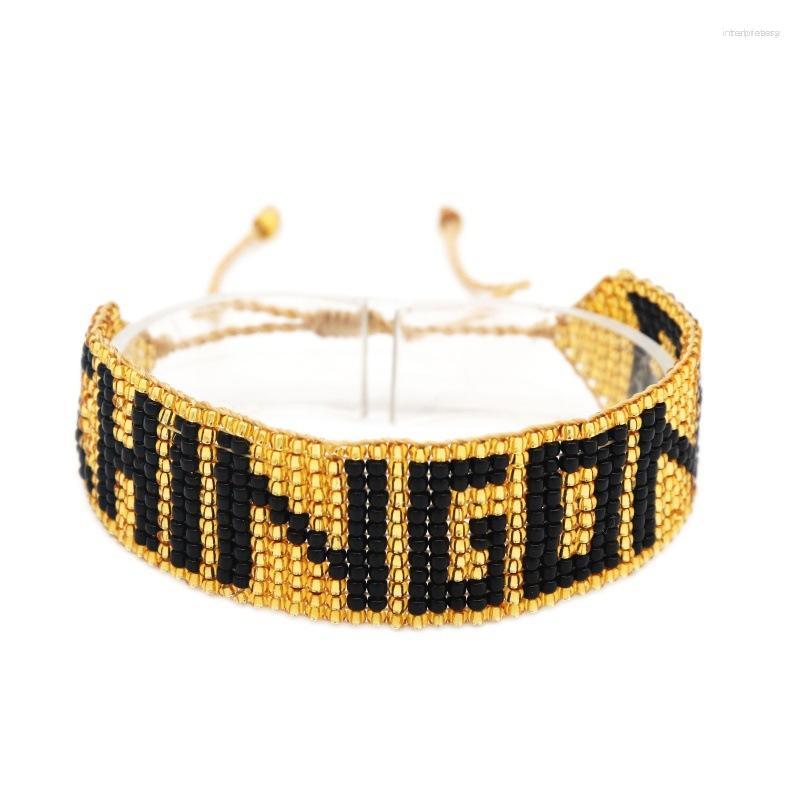 Strand Beaded Bracelet Hand Woven Fashion Personality Letter Simplicity Beading Bohemia Adjustable Unisex Rice Ball
Strand Beaded Bracelet Hand Woven Fashion Personality Letter Simplicity Beading Bohemia Adjustable Unisex Rice Ball