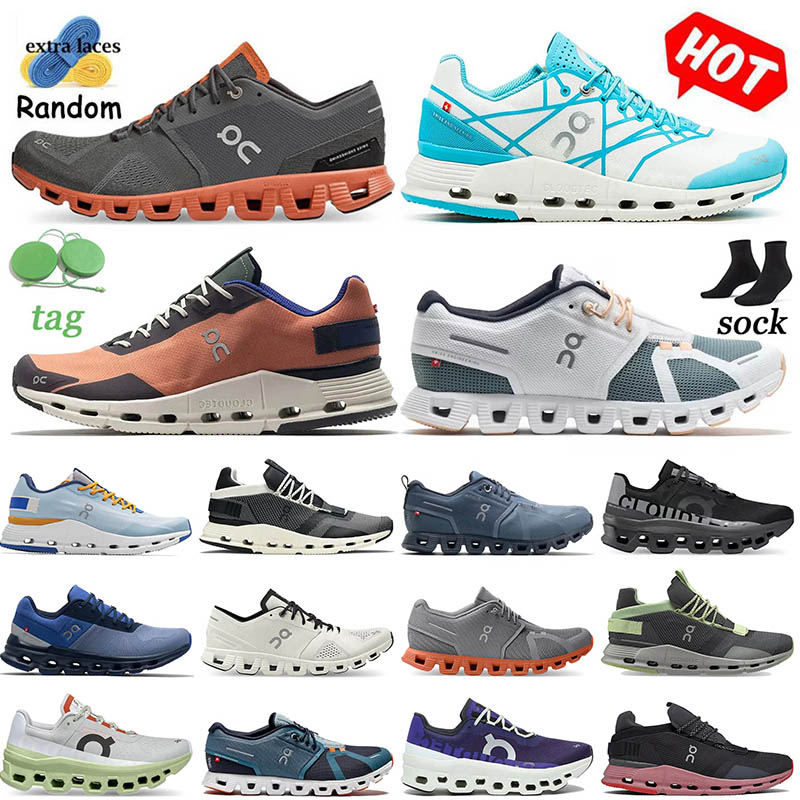 

New ON running shoes cloud x 3 Shift ink cherry Alloy red heather glacier white heron black niagara mens designer sneakers rose sand ivory frame outdoor women trainers, C25 cloud x 1 green 36-45