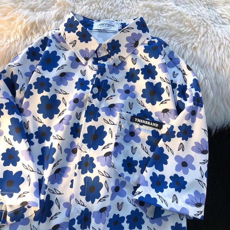 Women's Blouses Japanese Lazy Styles Printing Flower Summer Vintage Loose Short-sleeved Oversize Shirt Brand Tops For Women Streetwear, Beige
Women's Blouses Japanese Lazy Styles Printing Flower Summer Vintage Loose Short-sleeved Oversize Shirt Brand Tops For Women Streetwear, Beige