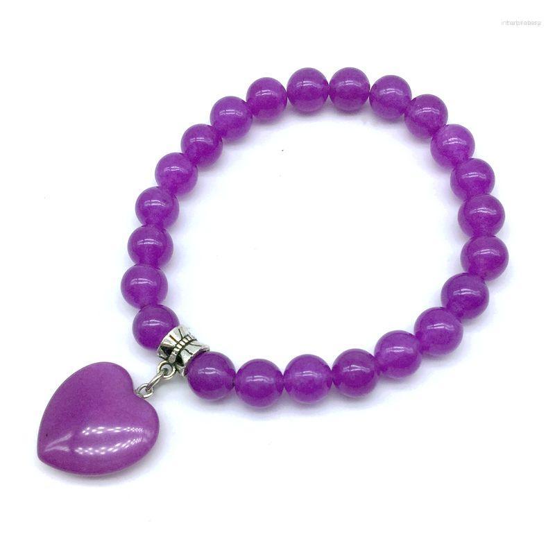 Strand Pendant Bracelet For Women Colorful Round Bead 18.5 CM Blue Purple Red Yellow Jades Heart Charm Bracelets Girls Gifts
Strand Pendant Bracelet For Women Colorful Round Bead 18.5 CM Blue Purple Red Yellow Jades Heart Charm Bracelets Girls Gifts