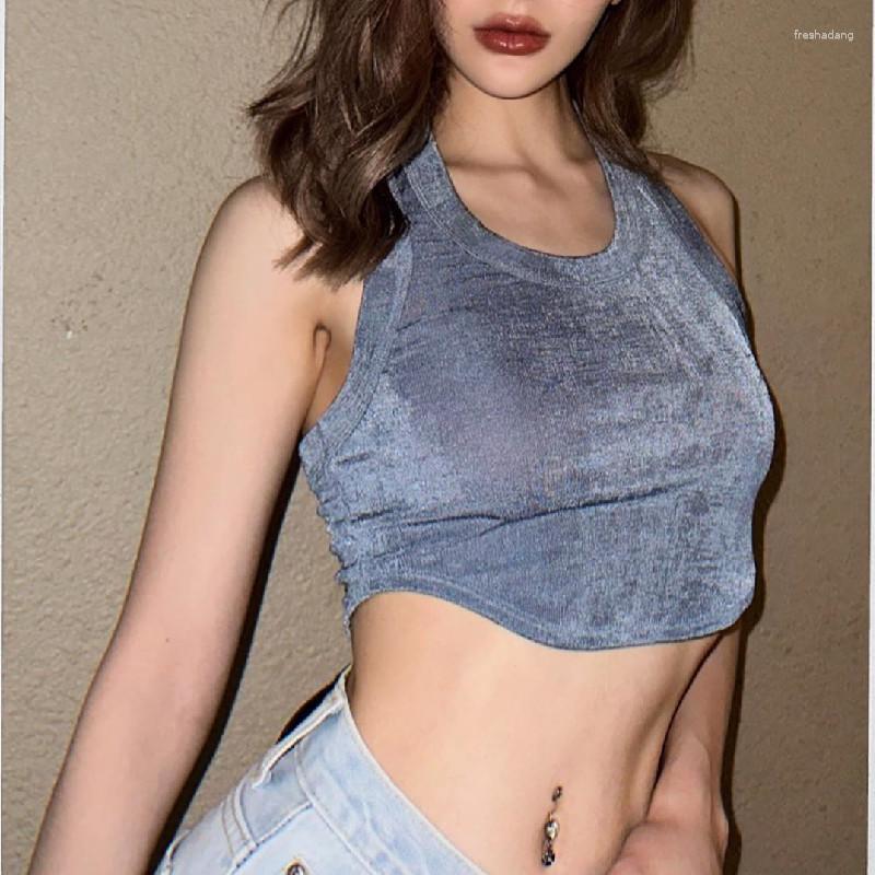Women' Tanks 2023 Spring And Summer Sports Women' Shoulder Strap U-neck Slim Vest Sexy Pure Desire, Blue
Women' Tanks 2023 Spring And Summer Sports Women' Shoulder Strap U-neck Slim Vest Sexy Pure Desire, Blue