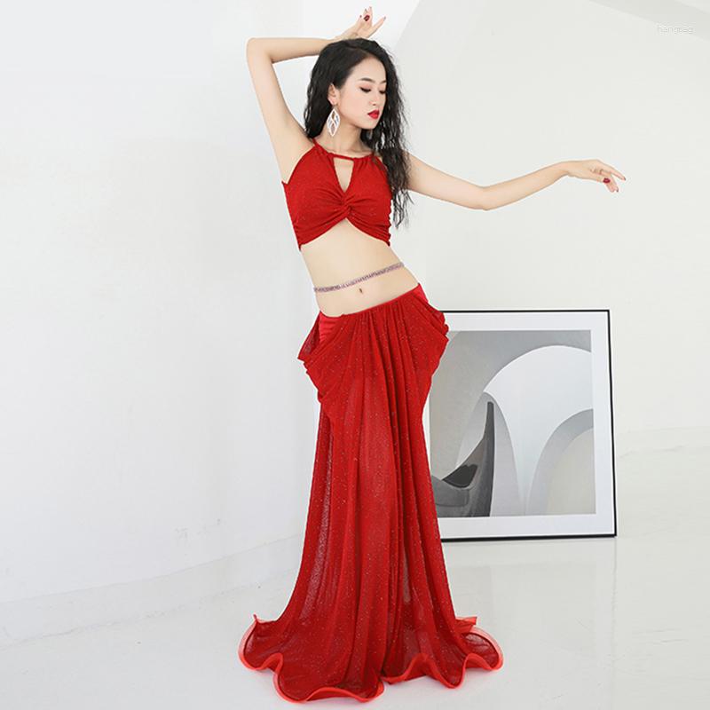 Stage Wear Style Belly Dance Sexy Top Fishtail Skirt 2pcs Oriental Practice Suit Professional Performance Long, Green
Stage Wear Style Belly Dance Sexy Top Fishtail Skirt 2pcs Oriental Practice Suit Professional Performance Long, Green