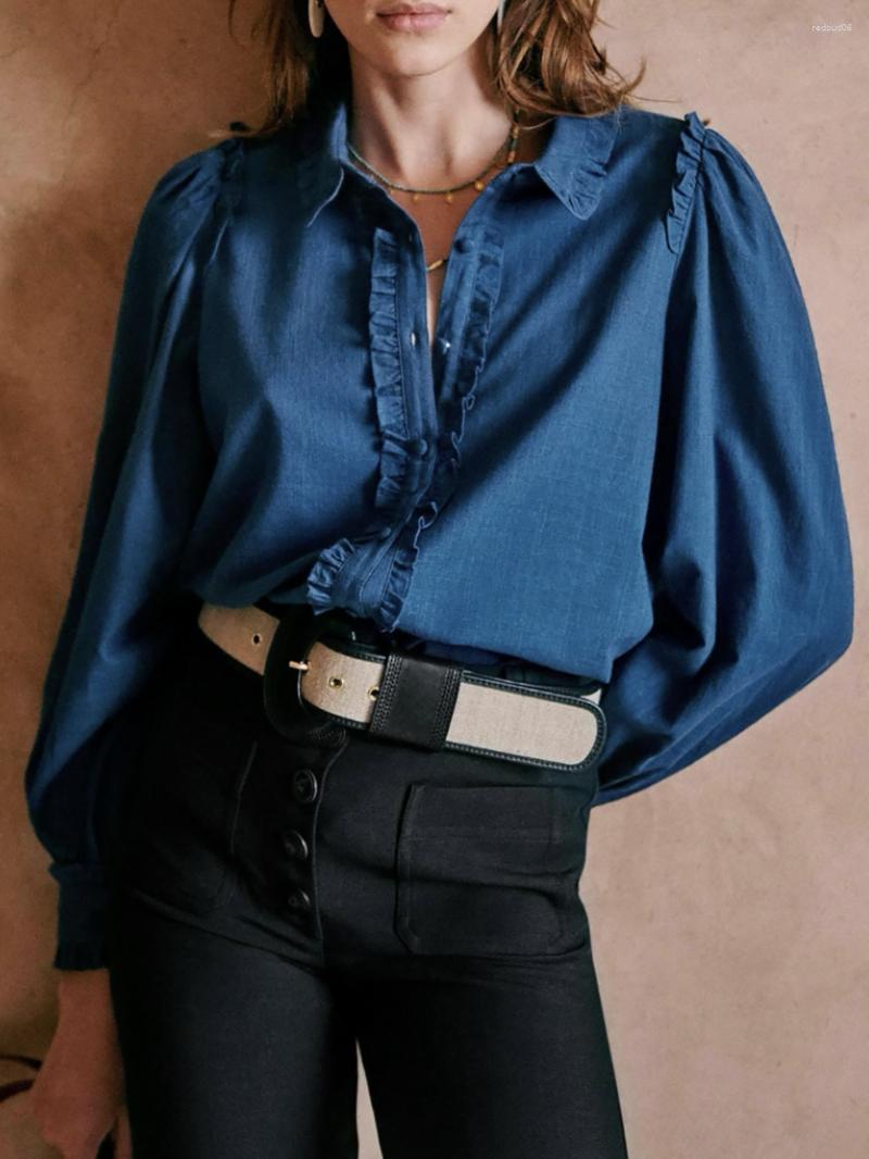 Women's Blouses ZESSAM Solid Graphic Print Women Shirt Turn-down Collar Long Sleeve Button Female Top Casual Classic Vintage Lady Blouse, Color 1
Women's Blouses ZESSAM Solid Graphic Print Women Shirt Turn-down Collar Long Sleeve Button Female Top Casual Classic Vintage Lady Blouse, Color 1