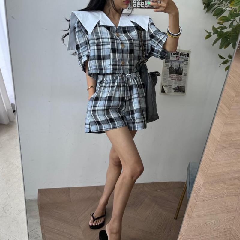 Women's Shorts Design Sense Socialite Fashion Plaid Top Two-piece Suit Female Tide Summer Small Fragrance Wind Ins Lapel, Jacket and trousers
Women's Shorts Design Sense Socialite Fashion Plaid Top Two-piece Suit Female Tide Summer Small Fragrance Wind Ins Lapel, Jacket and trousers