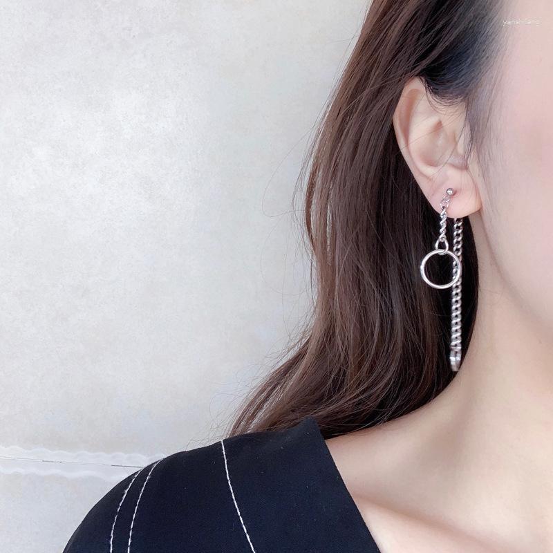 Dangle Earrings Circle Chain Drop For Women Men Rear-hanging Two-wear Long Asymmetric Hip-hop Fashion Design Couple Jewelry BOYULIGE
Dangle Earrings Circle Chain Drop For Women Men Rear-hanging Two-wear Long Asymmetric Hip-hop Fashion Design Couple Jewelry BOYULIGE