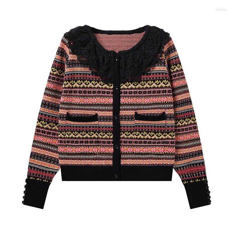 Women's Knits 2023 Autumn High Quality Fashion Turn-down Collar Cardigan Long Sleeve Single Breasted Button Knitted Vintage Sweater Tops F17, Black
Women's Knits 2023 Autumn High Quality Fashion Turn-down Collar Cardigan Long Sleeve Single Breasted Button Knitted Vintage Sweater Tops F17, Black