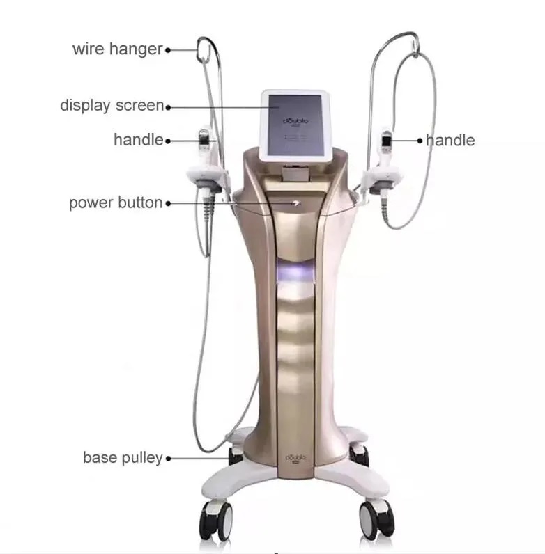 Powerful 4 Handles New Double Gold Hifu MFU With RF Vmax SD Focused Ultrasound Skin Tightening face Lifting Machine 7D 9D Anti-aging Hifu Slimming Dev