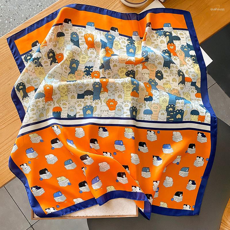 Scarves 70 70cm Fashion Women Scarf Silk Feeling Hair Neck Square Brand Office Bandanna Waiter Flight Attendants Handkerchief Rings Wrap
Scarves 70 70cm Fashion Women Scarf Silk Feeling Hair Neck Square Brand Office Bandanna Waiter Flight Attendants Handkerchief Rings Wrap