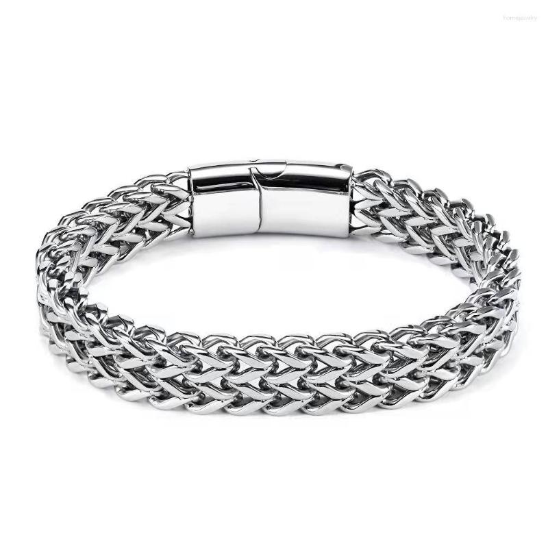 Link Bracelets 316L Stainless Steel Smooth Cuban Bracelet Men Women High Quality Strong Solid Watch Band Chain Hip Hop Tricycle Jewelry Gift
Link Bracelets 316L Stainless Steel Smooth Cuban Bracelet Men Women High Quality Strong Solid Watch Band Chain Hip Hop Tricycle Jewelry Gift
