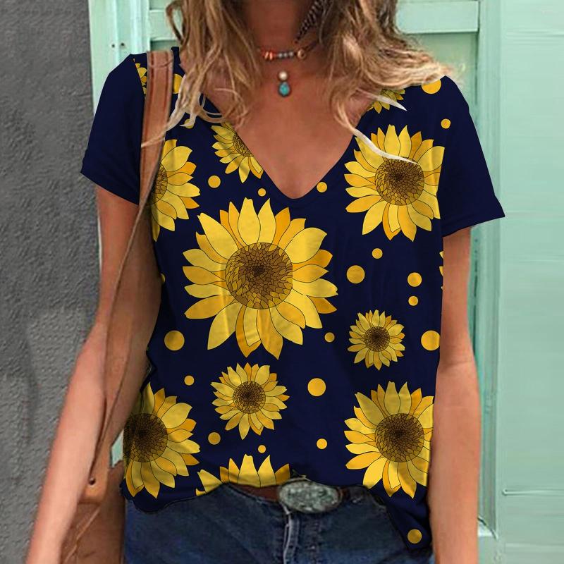 Women' T Shirts Womens Casual Summer V Neck Chrysanthemum Print Short Sleeve Tunic Tee Loose Fit Trendy Tops Ropa De Mujer, White
Women' T Shirts Womens Casual Summer V Neck Chrysanthemum Print Short Sleeve Tunic Tee Loose Fit Trendy Tops Ropa De Mujer, White