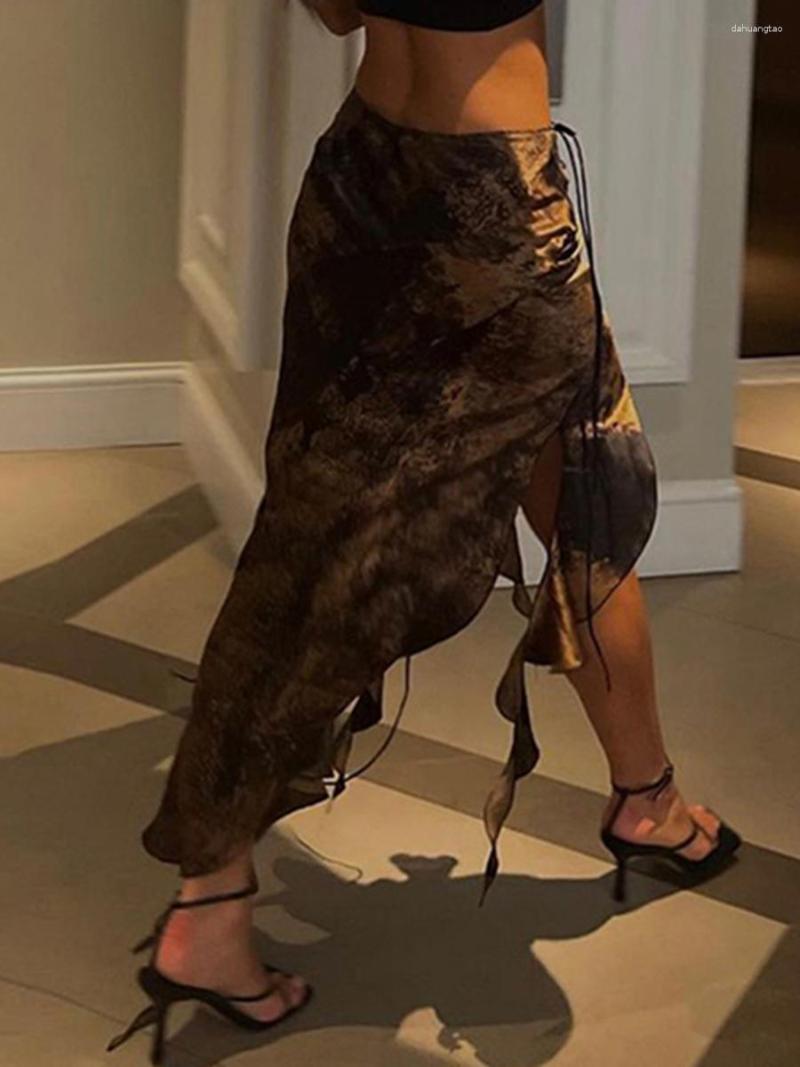 Casual Dresses Women Y2K Irregular Ruffle Midi Skirt Mesh Floral Print High Slit Beach Maxi Ab Brown Small
Casual Dresses Women Y2K Irregular Ruffle Midi Skirt Mesh Floral Print High Slit Beach Maxi Ab Brown Small