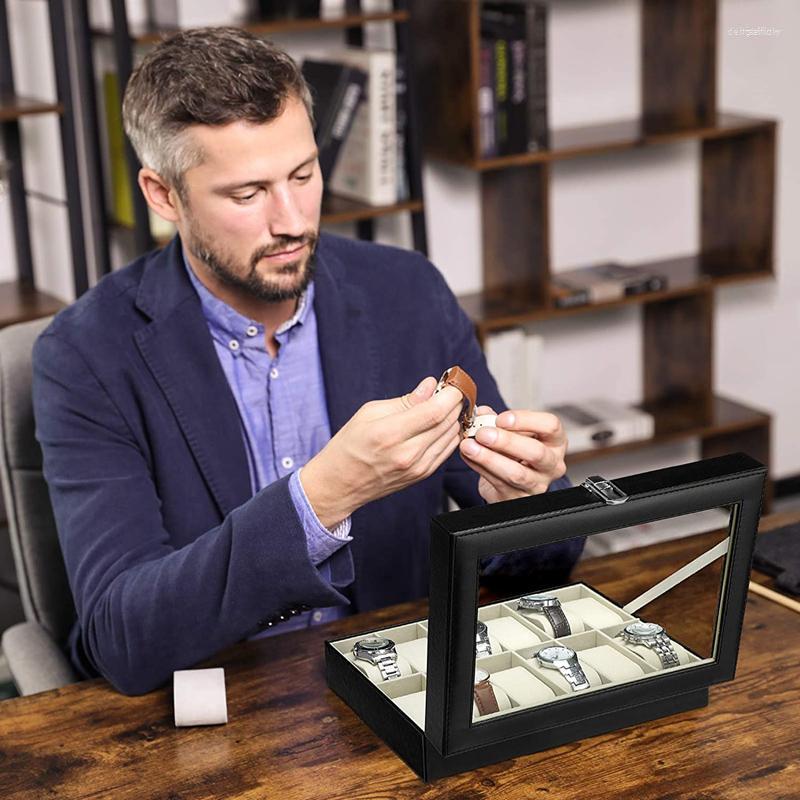 Watch Boxes 2/3/6/9/10/12 Slot Leather Box Display Case Organizer Glass Jewelry Storage Large Holder Black
Watch Boxes 2/3/6/9/10/12 Slot Leather Box Display Case Organizer Glass Jewelry Storage Large Holder Black