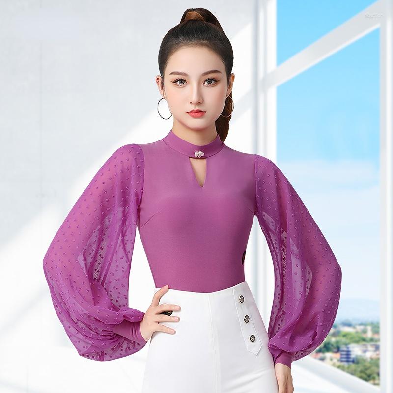 Stage Wear 2023 Female Latin Dance Bodysuit Mesh Sleeve Latino Performance Clothes Cha Samba Rumba Pratice NY23 ZY84, Black bodysuit
Stage Wear 2023 Female Latin Dance Bodysuit Mesh Sleeve Latino Performance Clothes Cha Samba Rumba Pratice NY23 ZY84, Black bodysuit