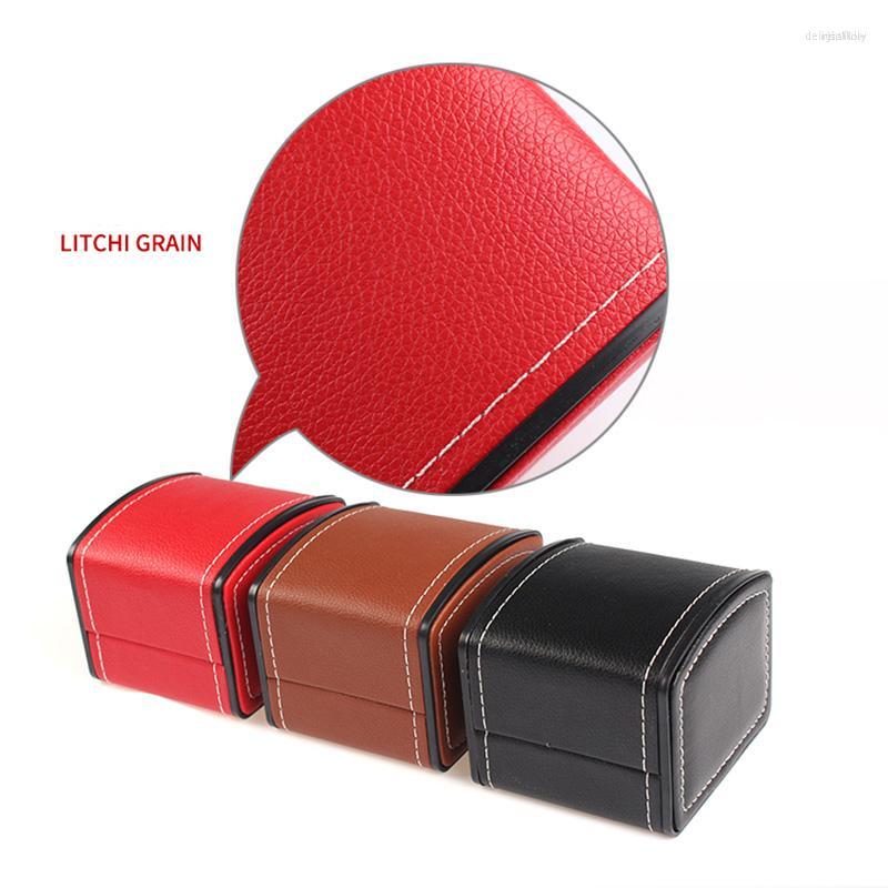 Watch Boxes Luxury Black Leather Wristwatch Gift Packaging Vintge Storage Holder Box Organizer Display Stand Wholesale
Watch Boxes Luxury Black Leather Wristwatch Gift Packaging Vintge Storage Holder Box Organizer Display Stand Wholesale