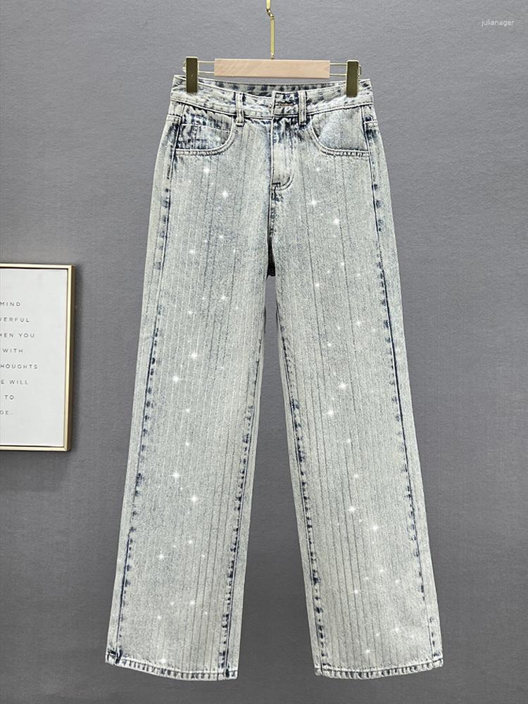 Women's Jeans Women's Wide-Leg 2023 Spring Cloth High Waist European Style Drilling Diamond Loose Denim Trousers Blue Pants, Light blue
Women's Jeans Women's Wide-Leg 2023 Spring Cloth High Waist European Style Drilling Diamond Loose Denim Trousers Blue Pants, Light blue