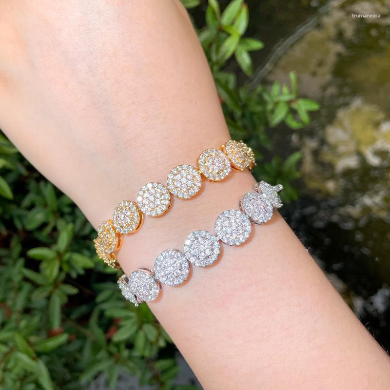 Link Bracelets Chain CWWZircons Shiny Micro Pave Cubic Zirconia Stone Round Wedding Party For Women Gold Color CZ Jewelry CB265 Raym22
Link Bracelets Chain CWWZircons Shiny Micro Pave Cubic Zirconia Stone Round Wedding Party For Women Gold Color CZ Jewelry CB265 Raym22