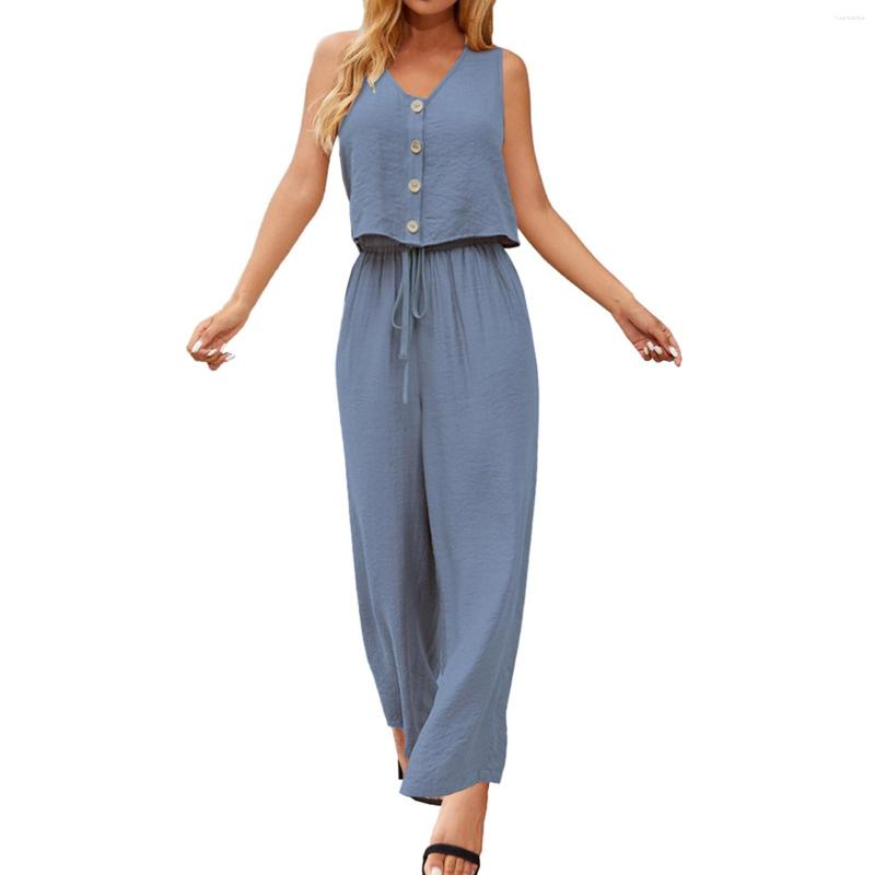 Women's Tracksuits Spring And Summer Blue 2 Bieces Set Sleeveless Top Aline Pants Suit
Women's Tracksuits Spring And Summer Blue 2 Bieces Set Sleeveless Top Aline Pants Suit