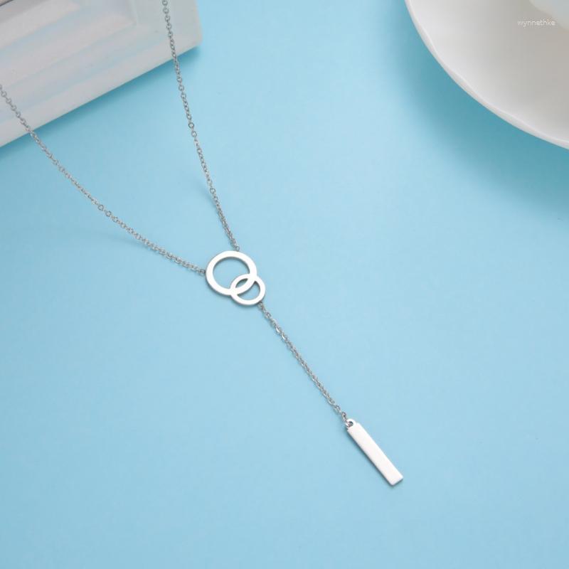Pendant Necklaces Teamer Double Circle And Long Square Necklace For Women Minimalist Stainless Steel Tassel Choker Trendy Jewelry GiftPendan
Pendant Necklaces Teamer Double Circle And Long Square Necklace For Women Minimalist Stainless Steel Tassel Choker Trendy Jewelry GiftPendan