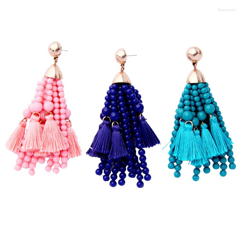 Dangle Earrings 3 Color Blue&Green&Pink Long Cotton Thread Acrylic Beads Tassel 2023 Women Bijoux Wholesale Handmade Jewelry Ear
Dangle Earrings 3 Color Blue&Green&Pink Long Cotton Thread Acrylic Beads Tassel 2023 Women Bijoux Wholesale Handmade Jewelry Ear