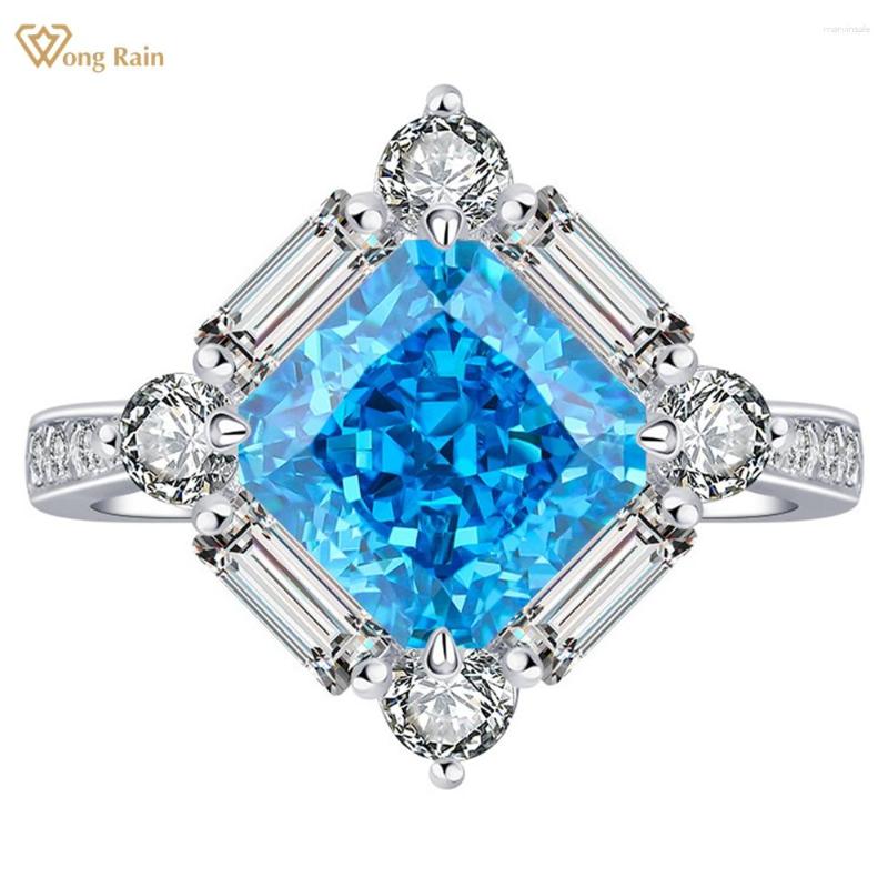 Cluster Rings Wong Rain 925 Sterling Silver Crushed Cut 8 8MM Lab Aquamarine Emerald Gemstone Ring For Women Engagment Fine Jewelry
Cluster Rings Wong Rain 925 Sterling Silver Crushed Cut 8 8MM Lab Aquamarine Emerald Gemstone Ring For Women Engagment Fine Jewelry