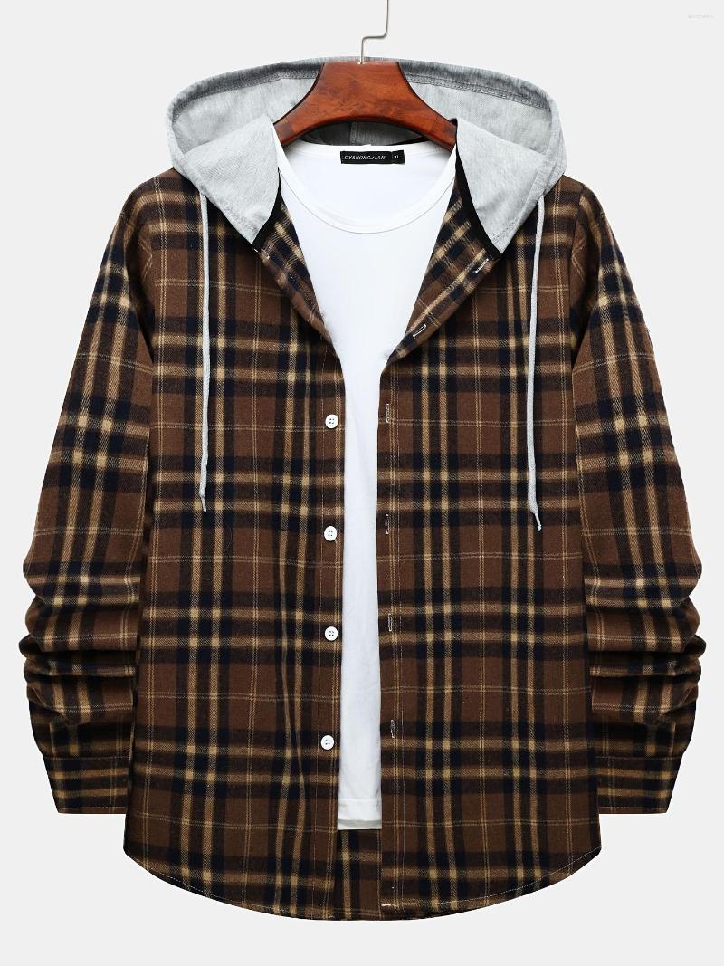Men's Casual Shirts Smaller Flannel Shirt Long Sleeve Hooded Plaid Button Down Christmas Gifts, Coffee
Men's Casual Shirts Smaller Flannel Shirt Long Sleeve Hooded Plaid Button Down Christmas Gifts, Coffee