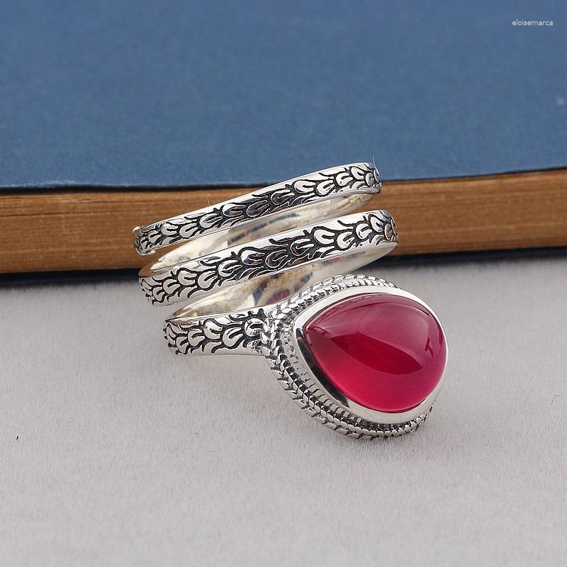 Cluster Rings Amxiu Red Water Drop Ring Vintage Antique Silver Handmade 925 Sterling For Women Accessories Large Wide
Cluster Rings Amxiu Red Water Drop Ring Vintage Antique Silver Handmade 925 Sterling For Women Accessories Large Wide