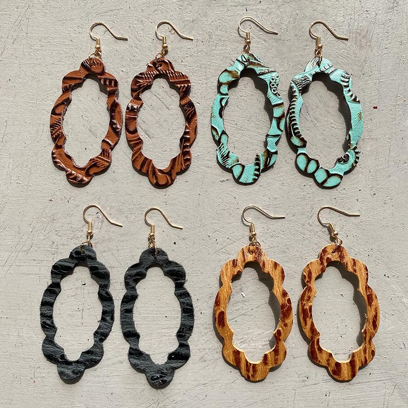 Dangle Earrings Retro Leather Boho Embossed Flowers Western Style Textured Cowhids High Quality Jewelry
Dangle Earrings Retro Leather Boho Embossed Flowers Western Style Textured Cowhids High Quality Jewelry