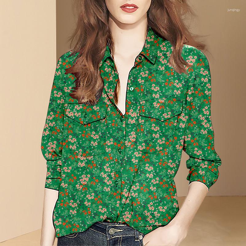 Women' Blouses European And American Autumn Blouse Women 2023 Vintage Green Floral Shirt Reduced Age Loose Sleeved Female Top
Women' Blouses European And American Autumn Blouse Women 2023 Vintage Green Floral Shirt Reduced Age Loose Sleeved Female Top