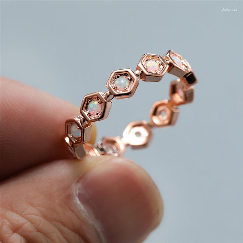 Wedding Rings Dainty Small Round Stone Engagement Ring Cute Female White Fire Opal Vintage Rose Gold Silver Color For Women
Wedding Rings Dainty Small Round Stone Engagement Ring Cute Female White Fire Opal Vintage Rose Gold Silver Color For Women