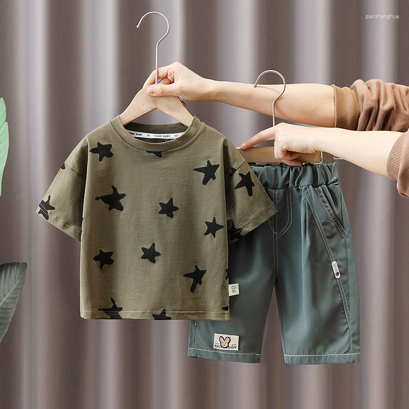 Clothing Sets Children's Boys' Summer Sports Set Westernized Korean Version Full Printed Star Short Sleeved Two-piece, Picture color
Clothing Sets Children's Boys' Summer Sports Set Westernized Korean Version Full Printed Star Short Sleeved Two-piece, Picture color