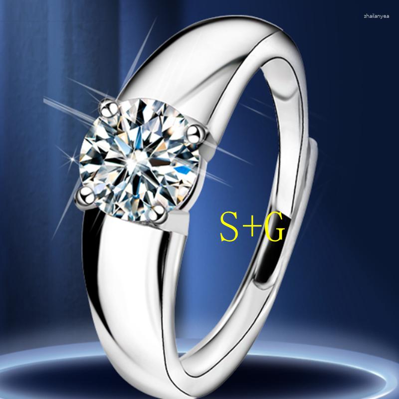Cluster Rings 2023 Classic 1CT Moissanite Ring For Men Diamond Jewelry Real 925 Silver Gifts No Sign Engagement Wedding
Cluster Rings 2023 Classic 1CT Moissanite Ring For Men Diamond Jewelry Real 925 Silver Gifts No Sign Engagement Wedding