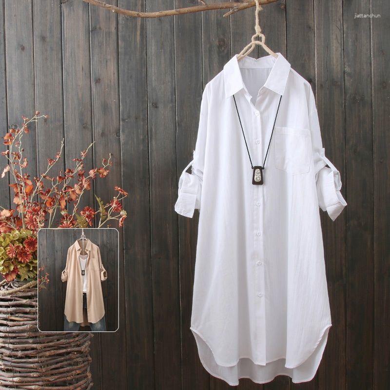 Women's Blouses 2023 Arrival Spring Women Loose Casual Turn-down Collar Long Sleeve Blouse Vintage Cotton Single Breasted Shirts V253, Blue
Women's Blouses 2023 Arrival Spring Women Loose Casual Turn-down Collar Long Sleeve Blouse Vintage Cotton Single Breasted Shirts V253, Blue